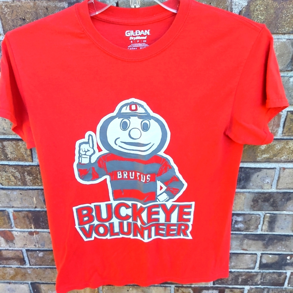 Ohio State Buckeye Volunteer Tshirt Brutus Women's Size Small